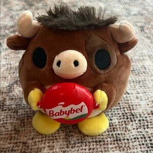 Plush Bull Toy - Brown and Yellow